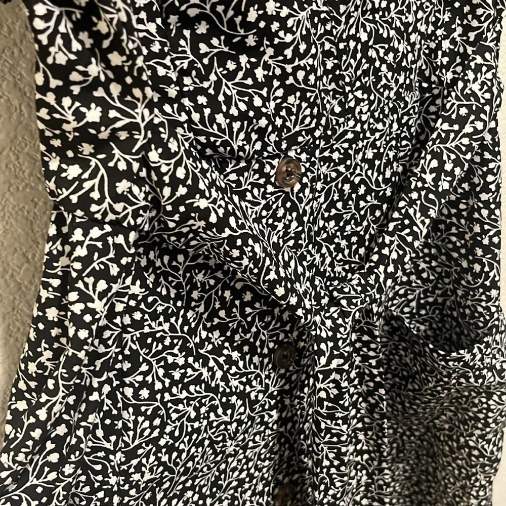 Sienna Sky Women’s medium button down dress Midi Spring style - Picture 3 of 5